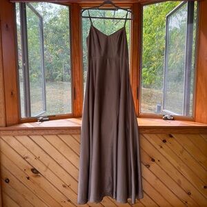 Show Me Your MuMu Faith Maxi in Dune Luxe Satin